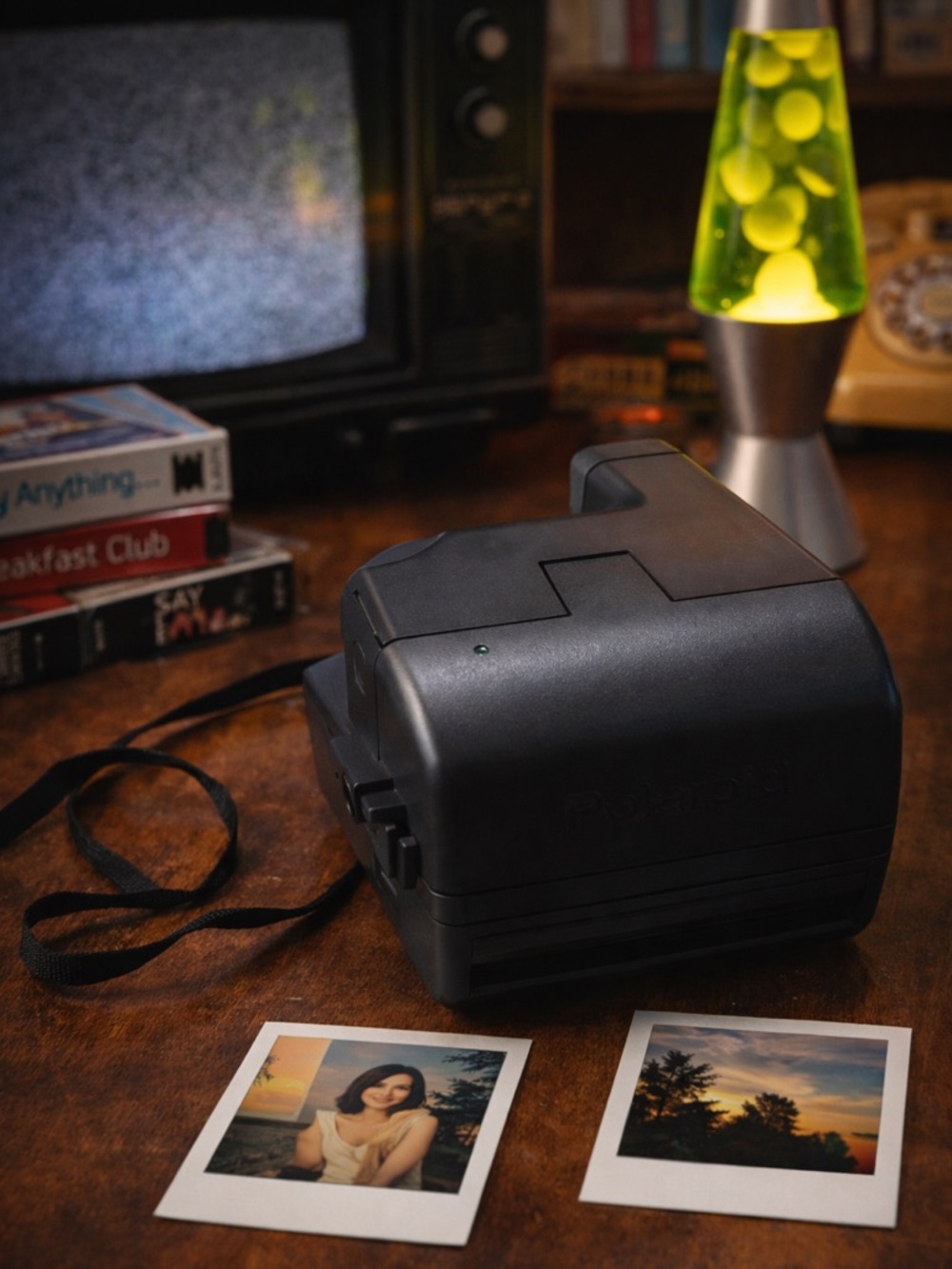 Vintage Polaroid Instant Camera Untested Retro Film Camera Black